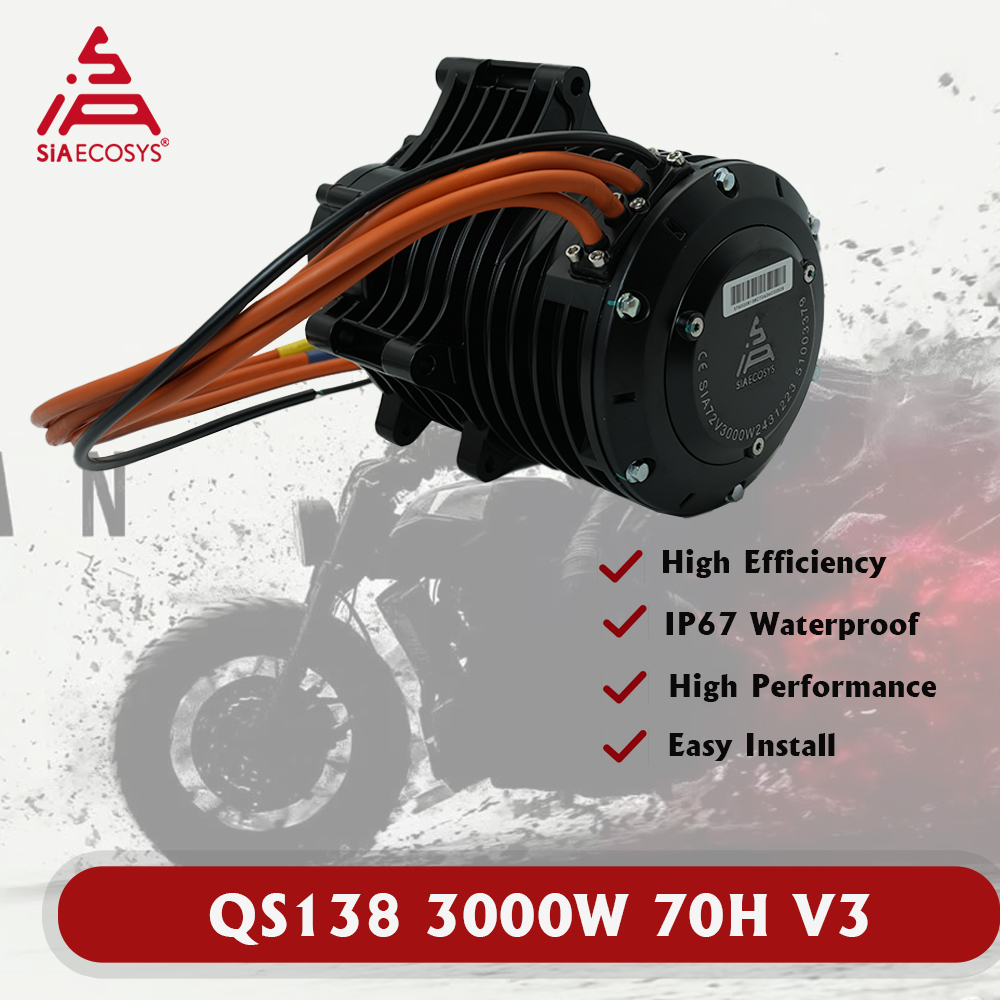 Fardriver Nd72850 Controller - QSMOTOR QS138 70H V3 3000W 7500Wピークミッドドライブモーター