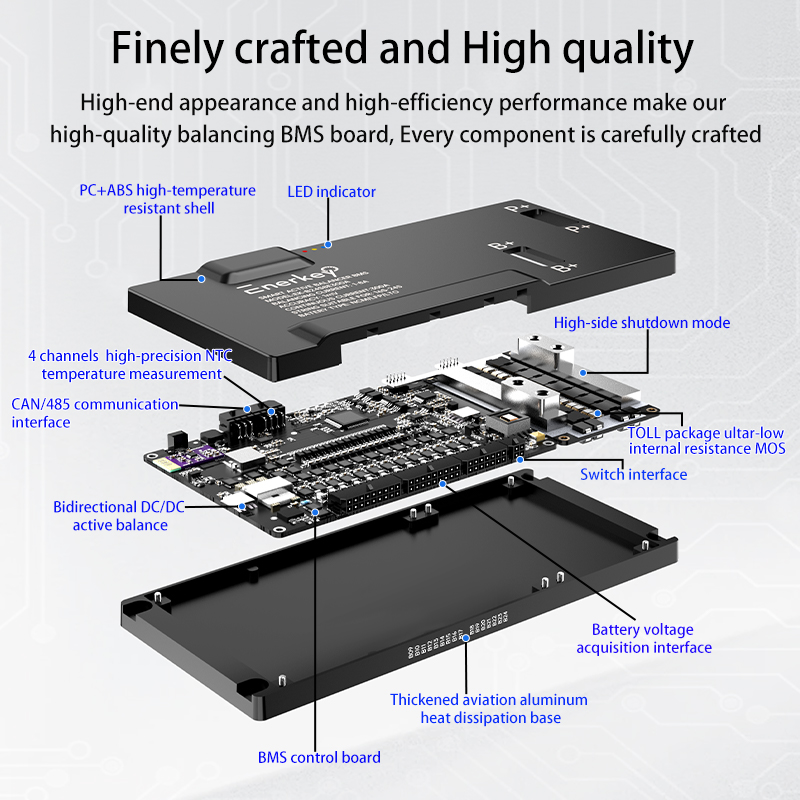 EnerkeyスマートBMS 16S-24S 200A 25 - Smart Bms 24S 200A Bluetooth Lifepo4 のレビューと価格